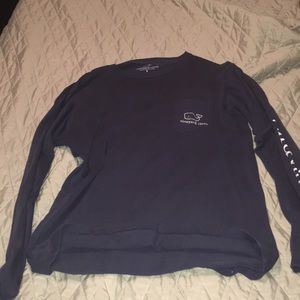 Blue vineyard vines long sleeve shirt